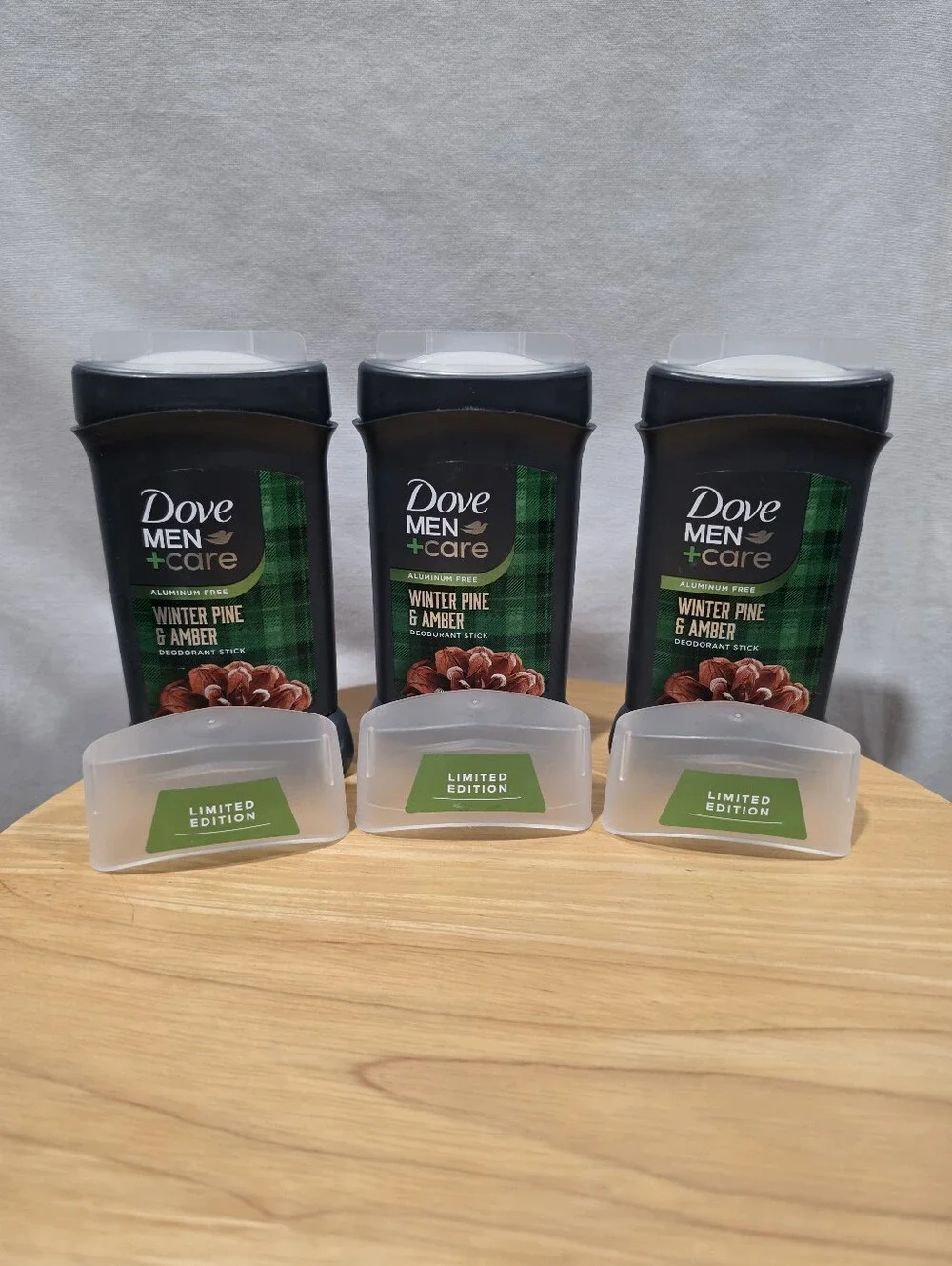 Dove Men+Care Winter Pine & Amber Deodorant 3 Pack Limited Edition